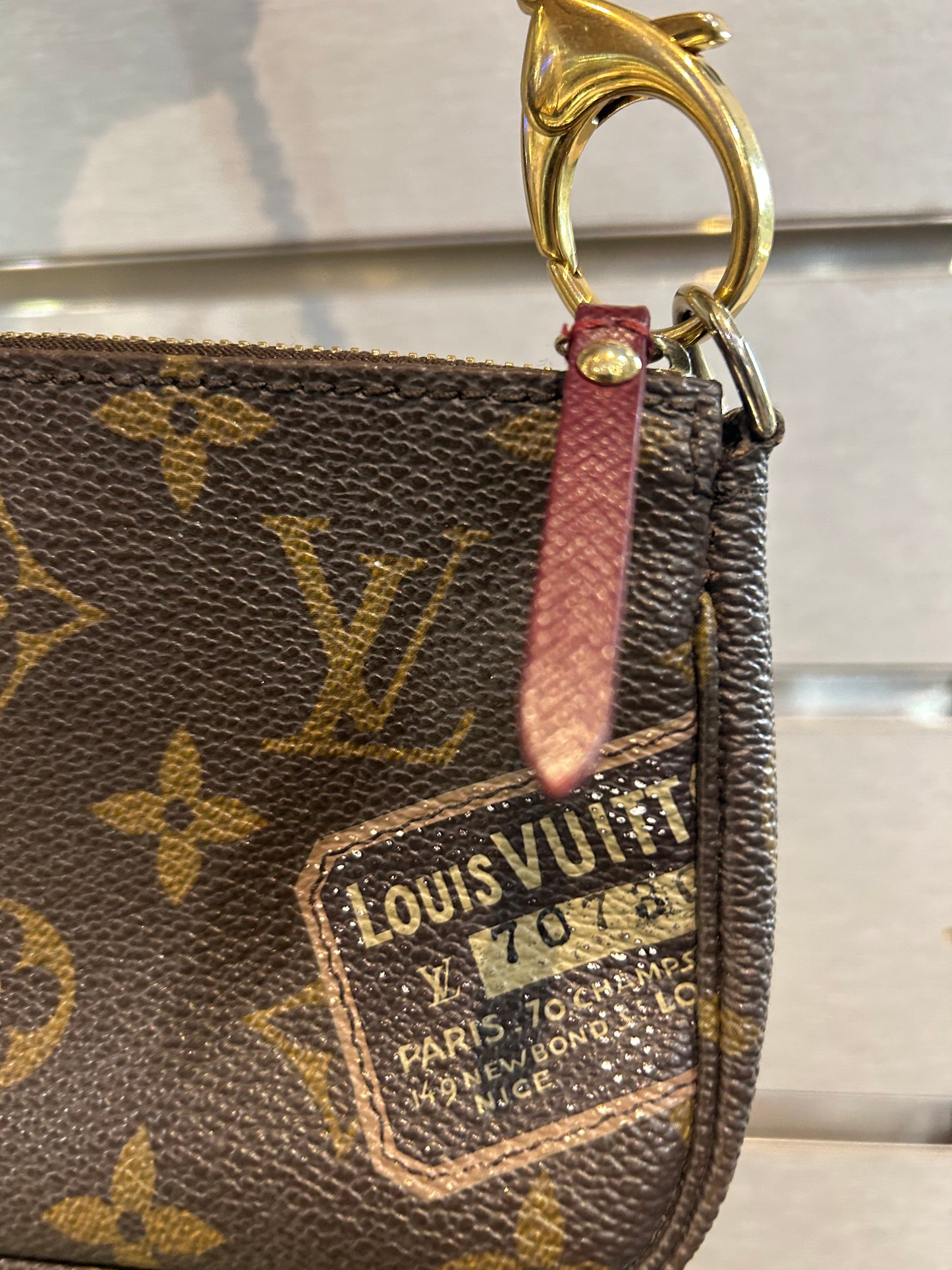 Louis Vuitton Pochette Accessoires Limited Edition Monogram Canvas Mini