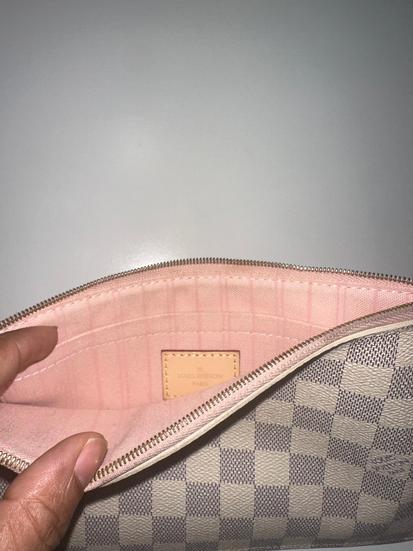 Louis Vuitton Damier Azur Neverfull Pouch